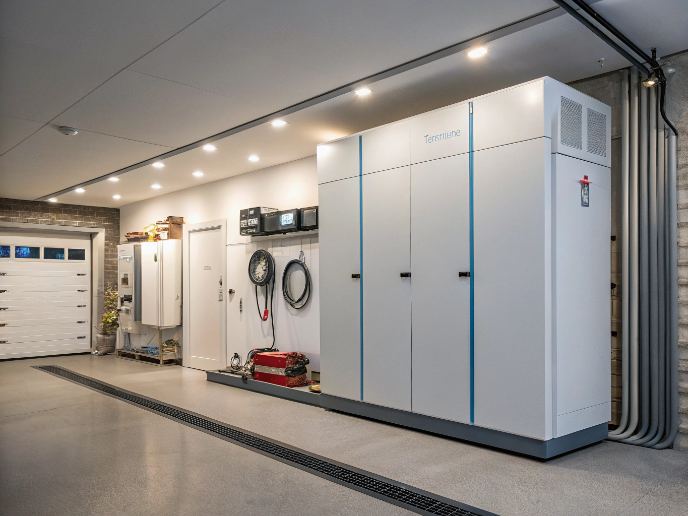 Sigenergy SigenStor modular energy storage column on a home exterior wall