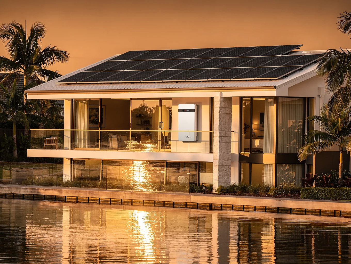 Stratos Energy completed rooftop solar panel installation on residential home in Gold Coast